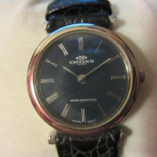 Oniss Paris Women's Watch Quartz Blue Face Sapphire