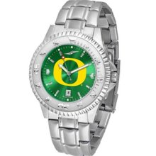 Oregon Ducks UO Mens Steel Anochrome Watch