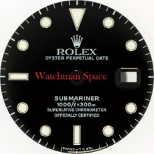 Original Men's Rolex Submariner Date Black Dial 16800, 16610 Stainless V14