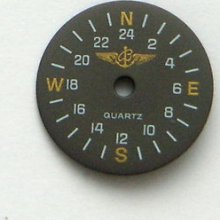 Original Vintage Breitling Utc Quartz Puw 2110 Caliber Grey Dial Men's