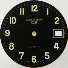 Original Vintage Certina Ds Quartz Watch Dial Men's