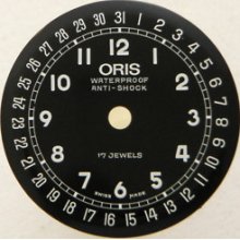 Original Vintage Oris Pointer Waterproof Watch Dial