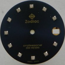 Original Zodiac Professional Watch Dial Diamonds Medium