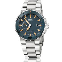 Oris Men's Blue Dial Watch 643-7654-7185-Set-MB