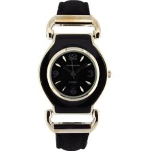 Pandemonium London Black Strap Ladies Casual Watch Pl123