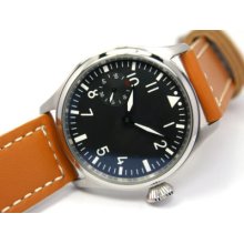 Parnis Pilot 47mm Xl Big Crown Power Reserve Automatic