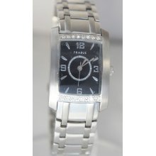 Prague Women's Watch Black Dial Silver Tone Stainless Steel Watch