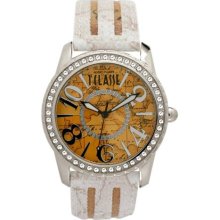 Prima Classe Women's PCD 952S/VB Stainless Steel White Geo-Design ...