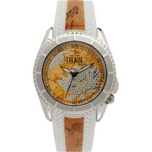 Prima Classe Women's PCD 951/VB Stainless Steel Geo-Design White ...