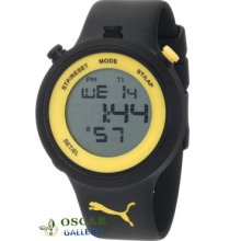 Puma Go Pu910901006 Men's Digital Black Yellow Watch 2 Years Warranty