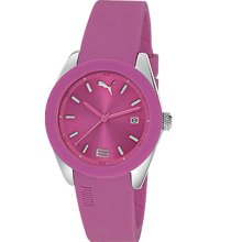 Puma Ladies Quartz Purple Analog Date Display Designer Sports Watch Pu102712004