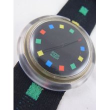 Pwk171 Swatch 1994 Square Parade Pop Authentic Classic