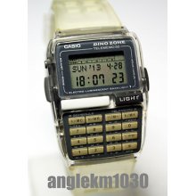Rare Vintage Casio Dbc-63 Dino Zone Limited Databank Calculator Watch Used