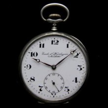 Rare Vintage Ecole D'horlogerie Neuchatel Swiss Pocket Watch Working