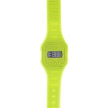Ravel Childrens Silicone Anti-allergy Lcd Lime Strap Watch Rlcd.1-11
