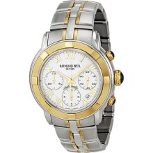 Raymond Weil Parsifal Automatic White Dial 18k Gold Mens Watch 7240-stg-00308