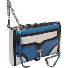 Rebecca Minkoff Colorblock Mac Clutch Cerulean Combo