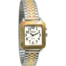 Reizen Unisex Glow in the Dark Watch Square Face with Expansion Band