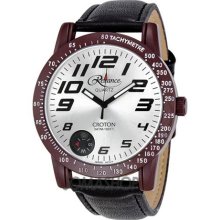 Reliance by Croton Silver Dial Brown Bezel Stainless Steel Mens W ...