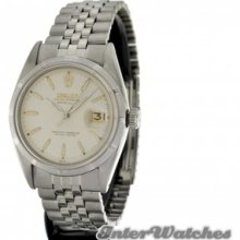 Rolex Datejust Mens Jubilee Steel Ref 6605 Automatic Watch Year 1957 Collectible