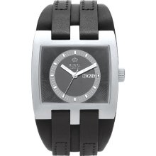 Royal London Men's Quartz Watch With Black Dial Analogue Display And Black Leather Strap 40124-02