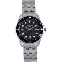 Rudiger Watches Men's Chemnitz Black Dial Silver-Tone Stainless Steel