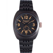 Rudiger Watches Men's Siegen Black Dial Black Stainless Steel Black St