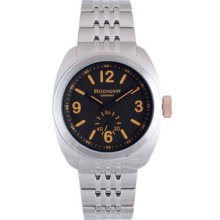 Rudiger Watches Men's Siegen Black Dial Silver-Tone Stainless Steel S