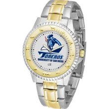 San Diego Toreros USD NCAA Mens Stainless 23Kt Watch ...