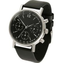 San Martino Leather Strap Watch (Black Face) Promotional