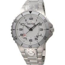 Sector 175 Series White Dial Stainless Steel Mens Watch 3253111045