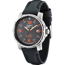 Sector Men's Quartz Watch Black Eagle R3251189002 With Leather Strap