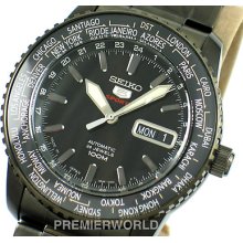 Seiko Men Automatic / Hand Winding 100m Black Watch Srp129j1 Made In Japan
