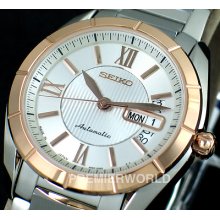 Seiko Presage Automatic/hand Winding Sapphire 2 Tone Roman Watch Srp178j1 Japan