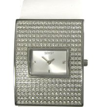 Seksy Ladies Stone Set White Strap 4053 Watch