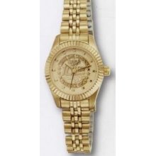 Selco Geneve Ladies` Gold Mustang Medallion Watch