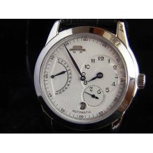 Separated Hands Beijing Galaxy 24-hr Retrograde Double Gmt Automatic Wrist Watch