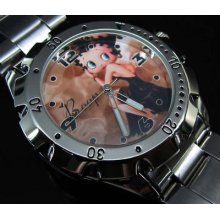 Sexy Betty Boop Stainless Steel Wrist Watch 1