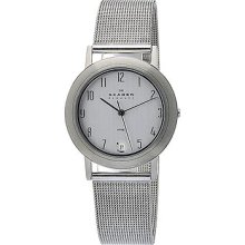 Skagen Men's Silver Dial Stainless Steel Mesh Band Date Watch - 16LSSC