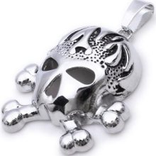 Skull Cool Mens Pendant Necklace_p326