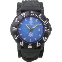 Smith & Wesson Men's Sww 455 Emt Emt Black Nylon Strap Watch Wrist Watches