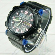 Sports Diving Watch Dual Movements Water-resistant Ak1166 Digital &a