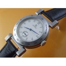 Stainless Steel Dual Face Hand Wind Watch