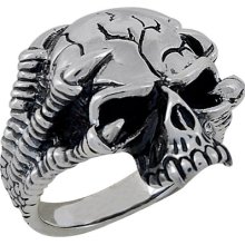 Stainless Steel Jawless Skull Ring (ssr72)