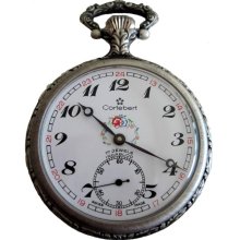 Stunning New old stock mechanical Cortebert Swiss pocket watch 17 jewels