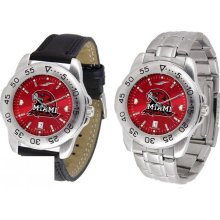 Suntime Miami University of Ohio Redhawks Sport AnoChrome Watch