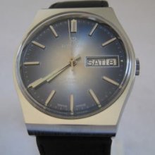 Swiss Made Men Watch St Steel Date Automatic