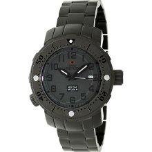 Swiss Precimax Men's Poseidon Deep Dive SP12072 Grey Stainless-Steel Swiss Quartz Watch with Grey Dial