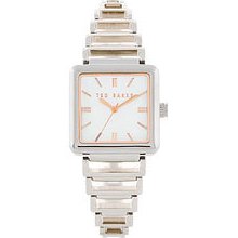 Ted Baker Womens Bel-ted Stainless Steel Watch Rose Gold-tone Accents Quartz