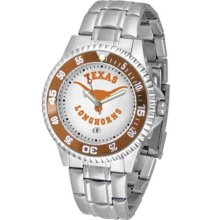 Texas Longhorns UT Mens Steel Bandwrist Watch